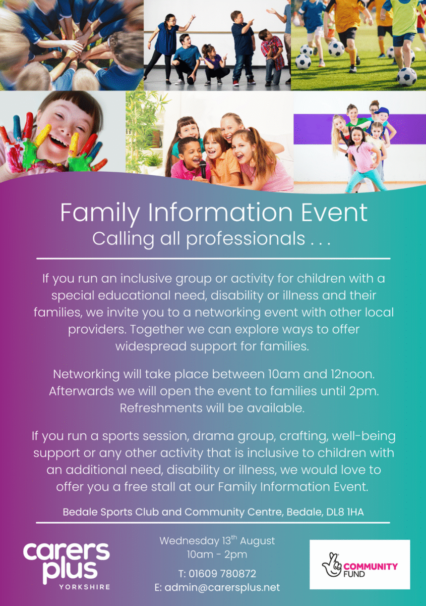 CPY Family Information Event Professionals